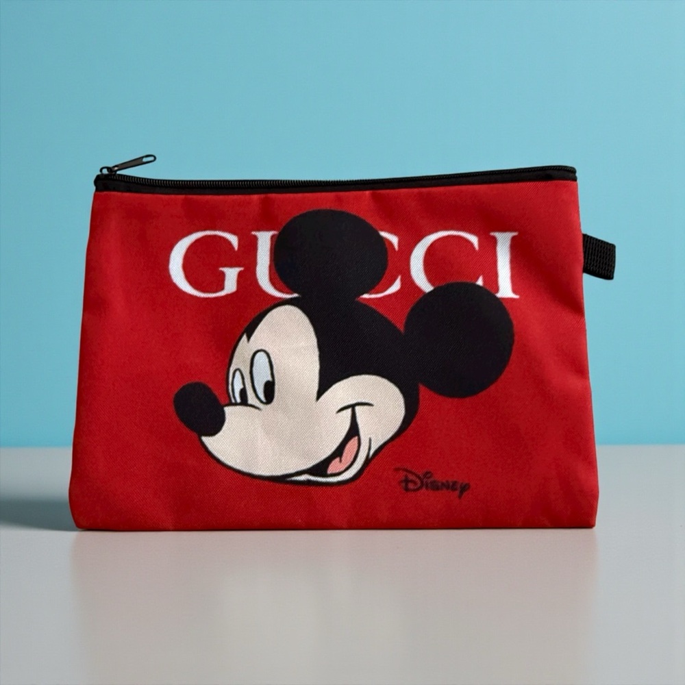 Red Disney Mens/Womans Toiletry Bag/Cosmetic/Chargers &Cords